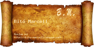 Bitó Marcell névjegykártya